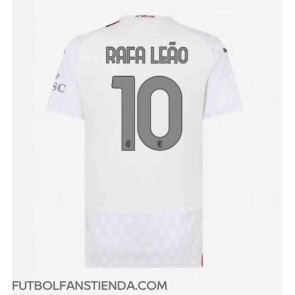 AC Milan Rafael Leao #10 Segunda Equipación Mujer 2023-24 Manga Corta